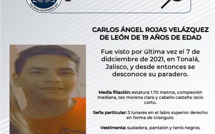 Pesquisa de Carlos Ángel Rojas Velásquez de León de 19 años de edad