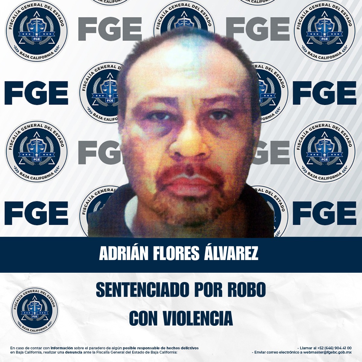 Por robo con violencia, hombre recibe pena condenatoria