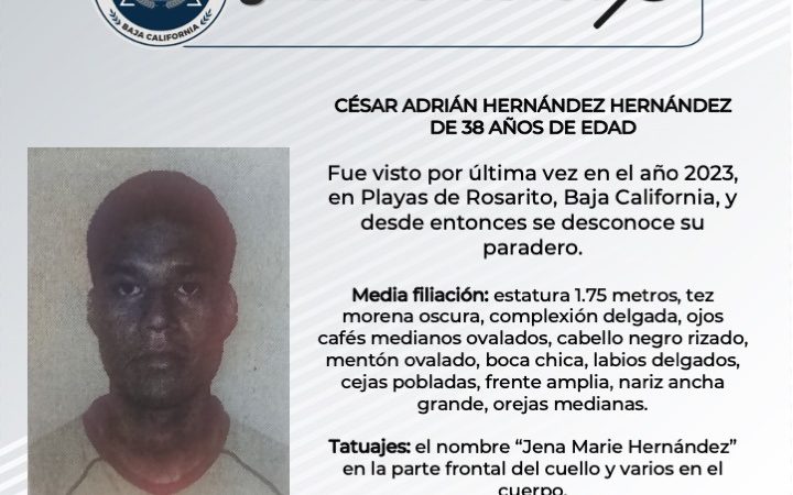 Pesquisa de César Adrián Hernández Hernández de 38 años de edad