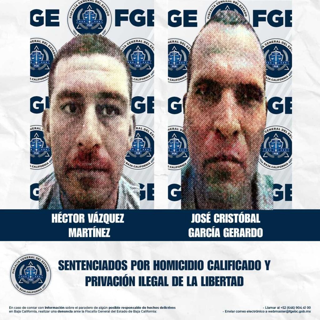 Dos hombres permanecerán más de 24 años en la cárcel por homicidio calificado y privación ilegal de la libertad