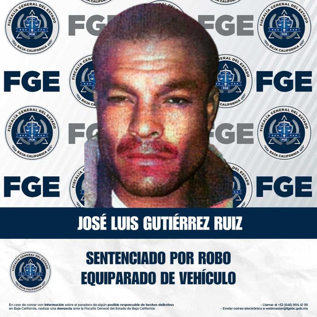 FGE logra sentencia condenatoria en caso de robo equiparado de vehículo de motor
