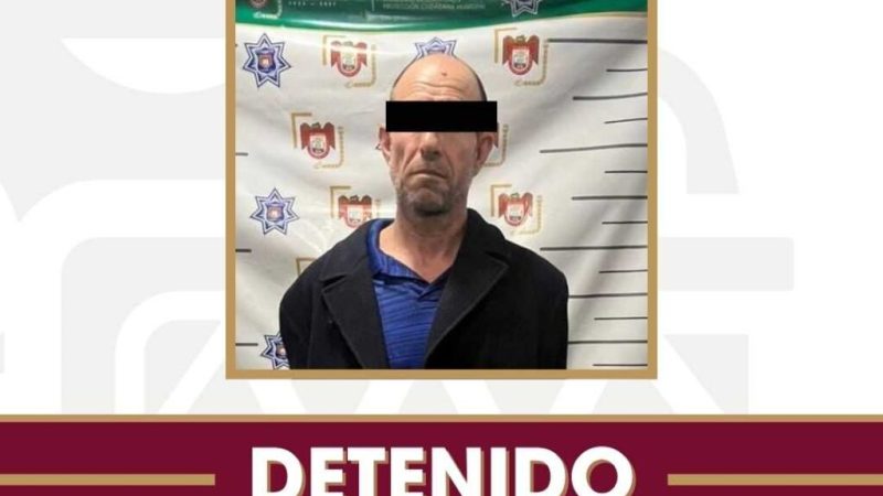 Arresta Policía Municipal a presunto responsable de asalto con arma blanca