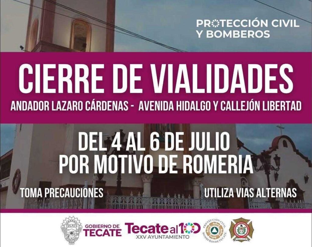 Cierre de vialidad