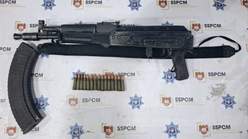 Asegura SSPCM a individuo armado durante recorrido de vigilancia en la carretera escénica