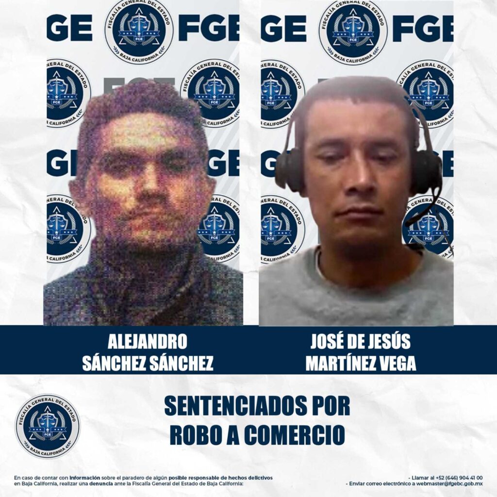 Dos sentencias condenatorias por robo calificado a establecimiento comercial