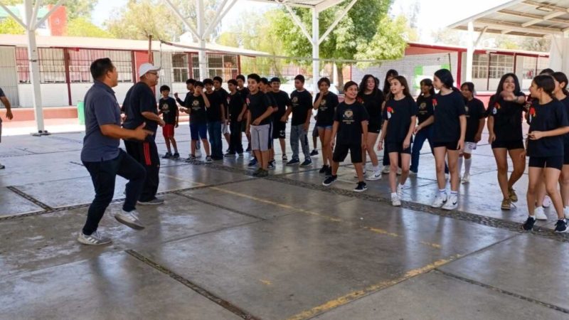 Promueve IMDETE activación física en la escuela Rafael Ramírez