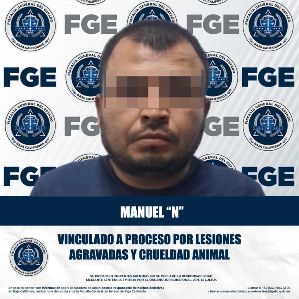 Hombre en prisión preventida por delito de lesiones agravadas por razón de género y crueldad animal
