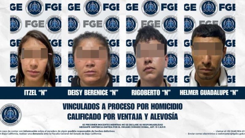 Logra FGE vinculación a proceso de cuatro imputados por homicidio calificado con ventaja y alevosía