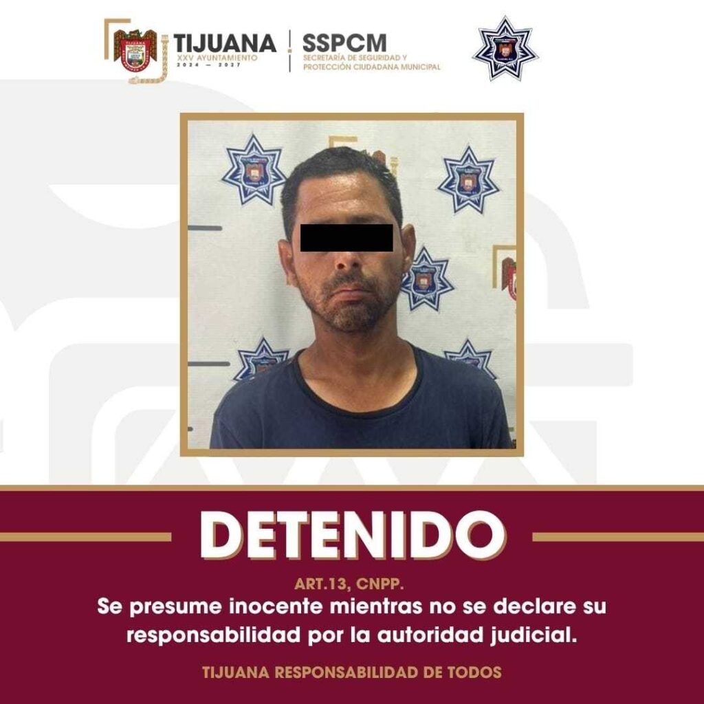 Captura SSPCM a sujeto en posesión de droga tras denuncia en sucursal bancaria