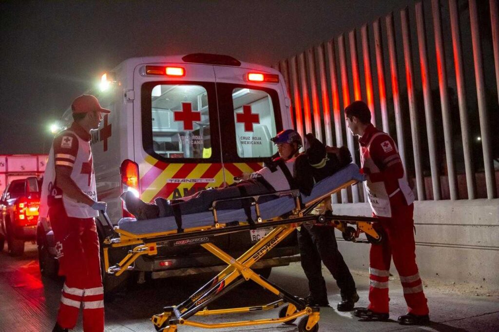 Accidente en obra del viaducto elevado deja dos lesionados