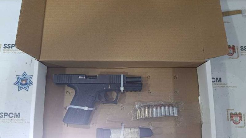 Detiene Policía Municipal de Tijuana a generador de violencia con arma de fuego