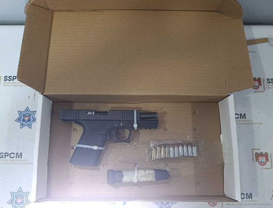 Detiene Policía Municipal de Tijuana a generador de violencia con arma de fuego