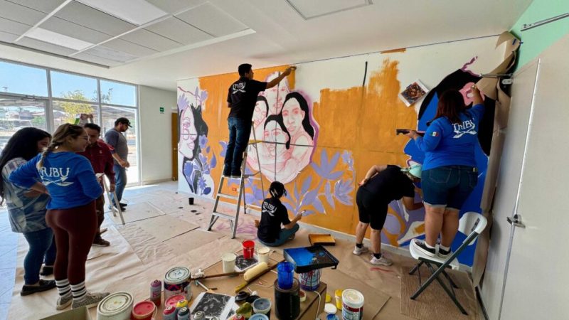 Inicia la creación de mural comunitario en el CEJUM Mexicali