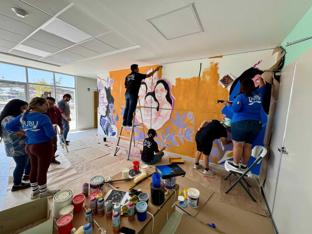 Inicia la creación de mural comunitario en el CEJUM Mexicali