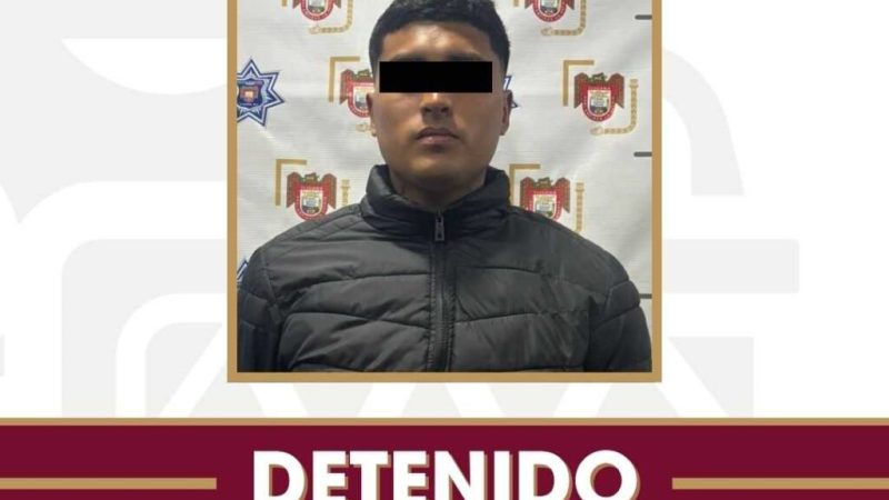 Captura Policía Municipal a presunto asaltante de al menos 9 tiendas Oxxo