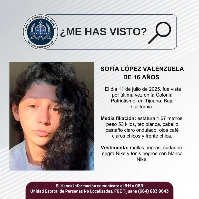 Pesquisa de Sofía López Valenzuela de 16 años de edad