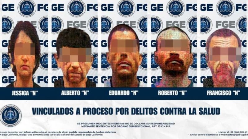 Viculan a proceso a cinco imputados por narcomenudeo