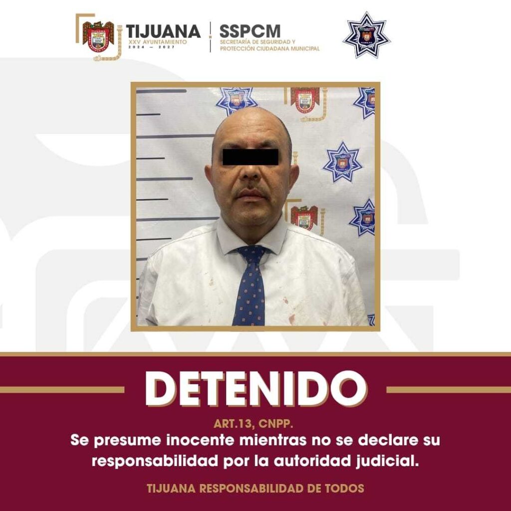 Asegura Policía Municipal a sujeto por agredir a una menor y violar orden de restricción