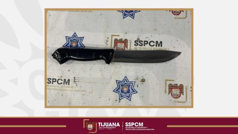Captura Policía Municipal a sujeto señalado por exhibicionismo y amenazas con arma blanca