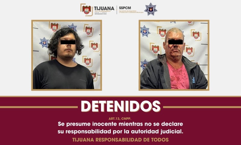 Detienen elementos de la SSPCM a dos hombres señalados de agresión con arma blanca