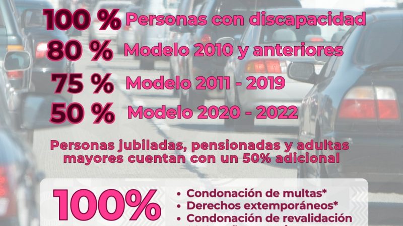 Exhorta Gobierno del Estado a aprovechar decreto de descuentos en canje de placas vigente hasta el 31 de diciembre del 2025