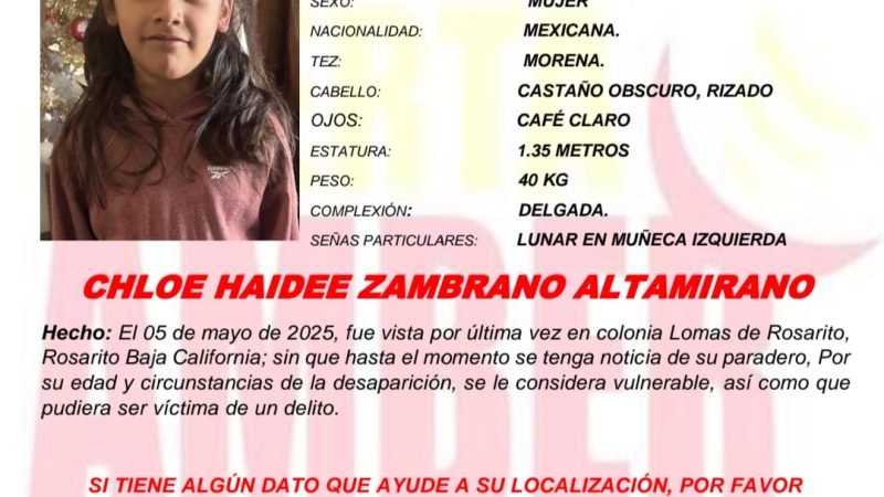 Alerta Amber de Chloe Haideé y José Luis Jr. Zambrano Altamirano de 7 y 4 años de edad