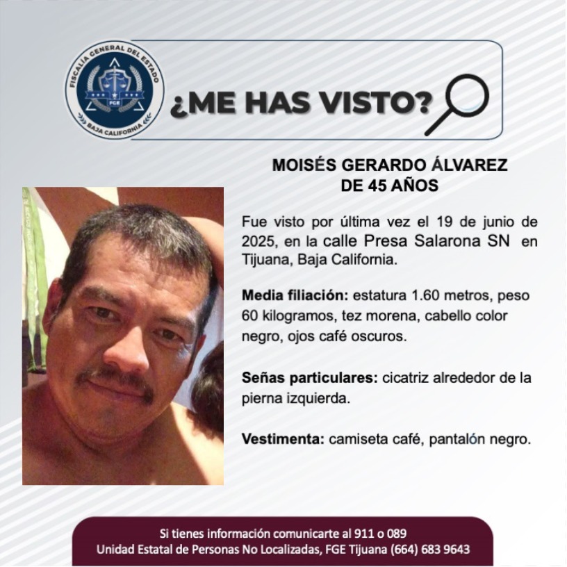 Pesquisa de Moisés Gerardo Álvarez de 45 años de edad