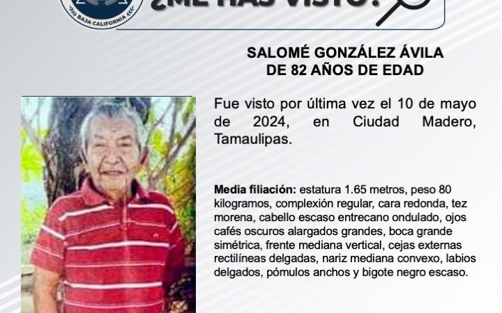 Pesquisa de Salomé González Ávila de 82 años de edad