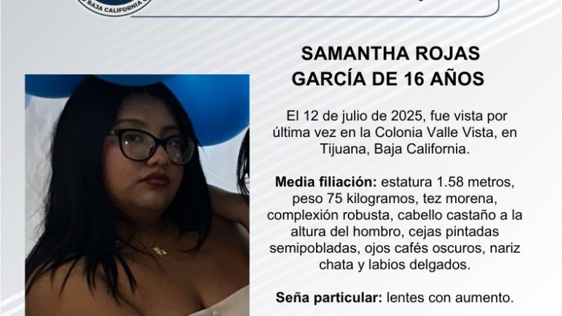 Pesquisa de Samantha Rojas García de 16 años de edad