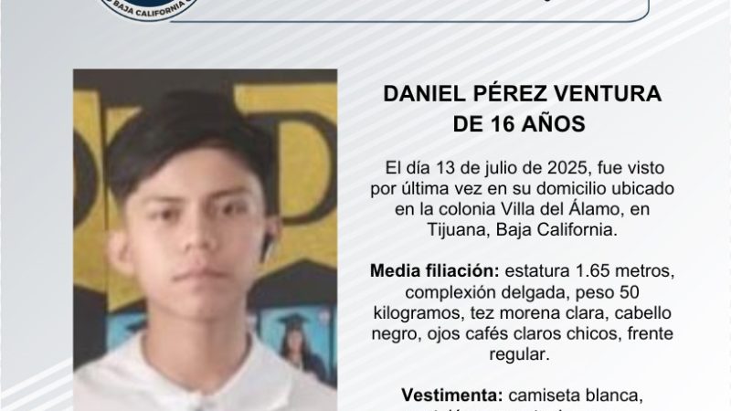 Pesquisa de Daniel Pérez Ventura de 16 años de edad
