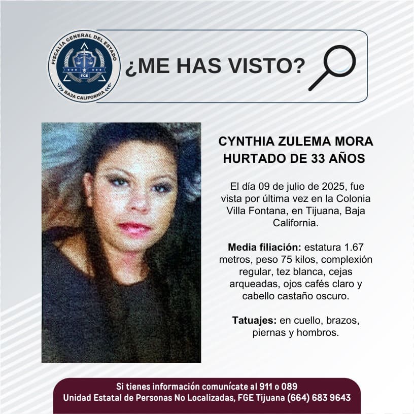 Pesquisa de Cynthia Zulema Mora Hurtado de 33 años de edad
