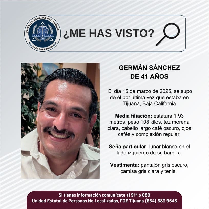 Pesquisa de Germán Sánchez de 41 años de edad