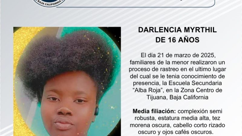 Pesqusia de Darlencia Myrthil de 16 años de edad