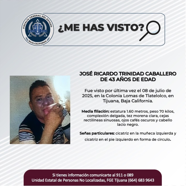 Pesquisa de José Ricardo Trinidad Caballero de 43 años de edad