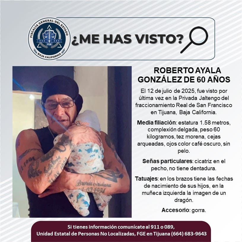 Pesquisa de Roberto Ayala González de 60 años de edad