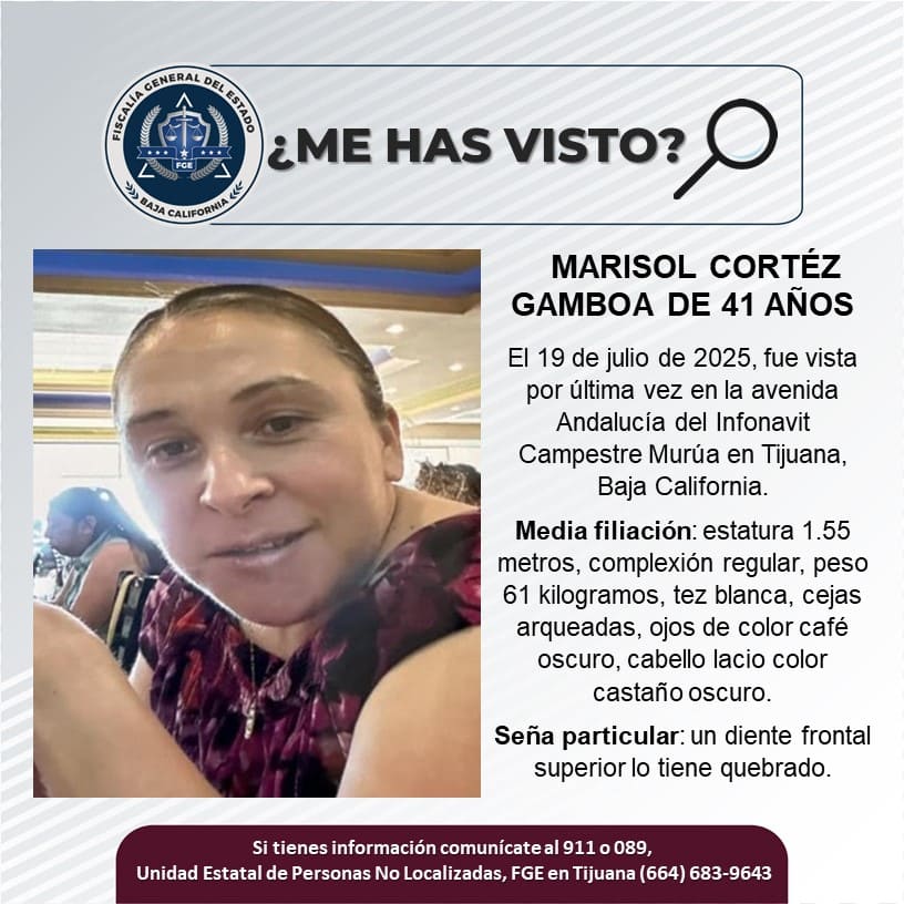 Pesquisa de Marisol Cortéz Gamboa de 41 años de edad