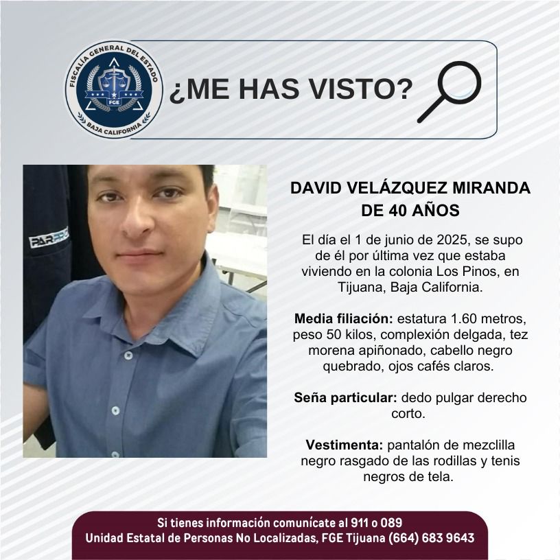 Pesquisa de David Velázquez Miranda de 40 años de edad
