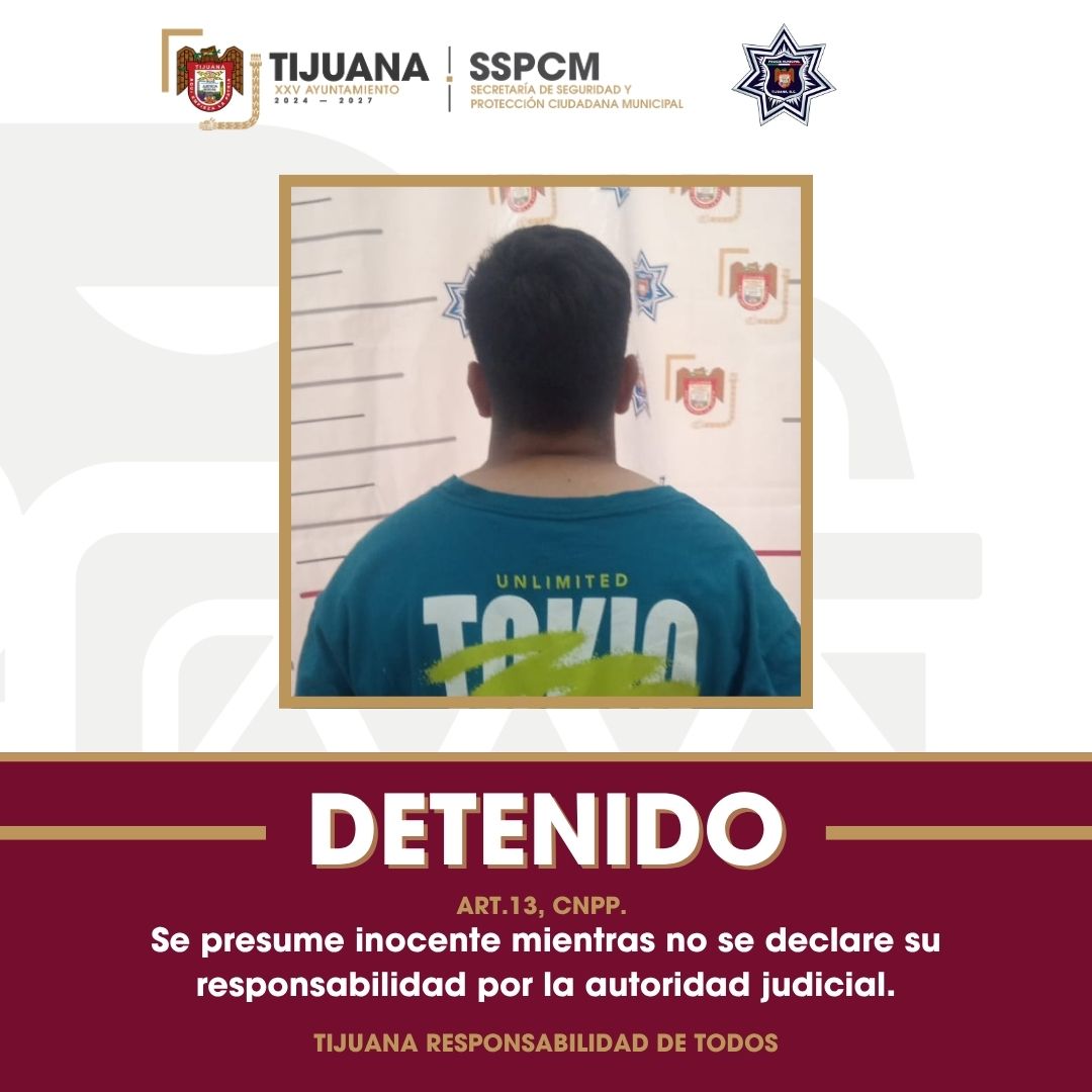 Detiene Policía Municipal a menor de edad por presunto homicidio en la colonia El Tecolote