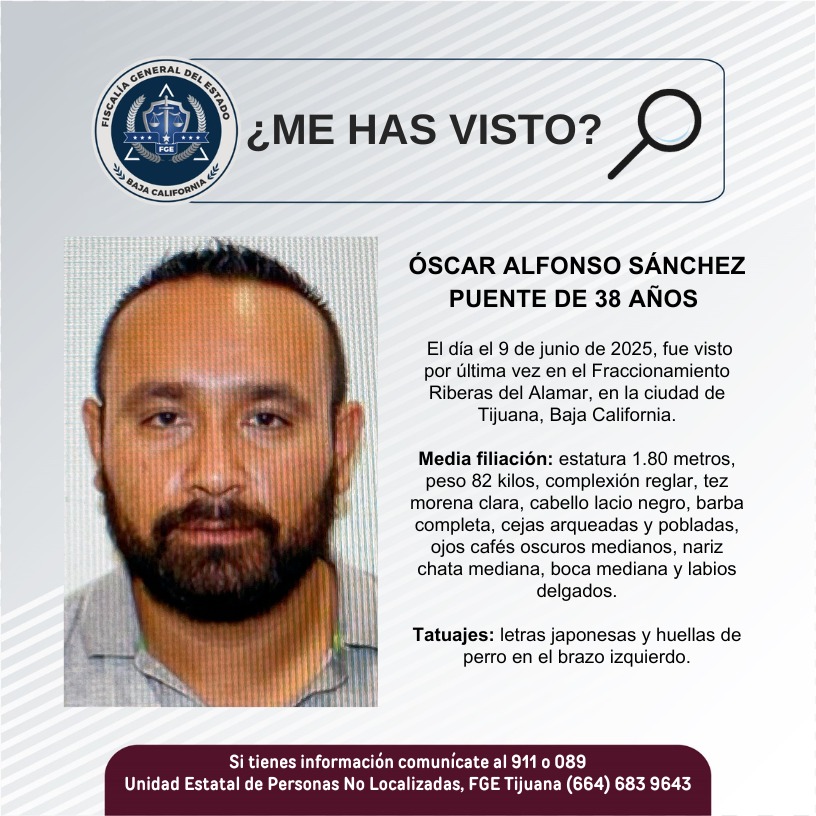 Pesquisa de Óscar Alfonso Sánchez Puente de 38 años de edad
