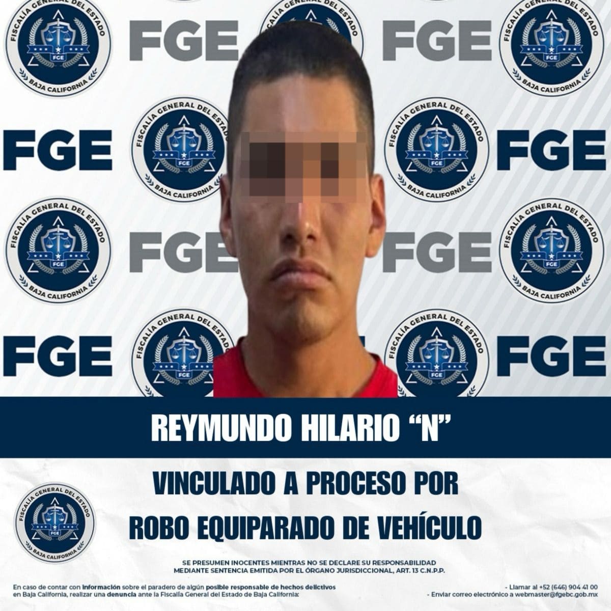 Hombre recibe vinculación a proceso por uso de vehículo robado