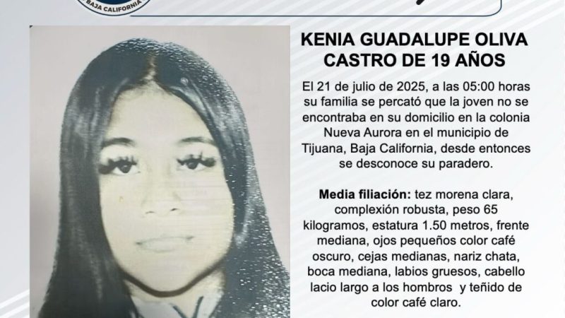 Pesquisa de Kenia Guadalupe Oliva Castro de 19 años de edad