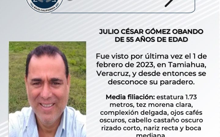 Pesquisa de Julio César Gómez Obando de 55 años de edad