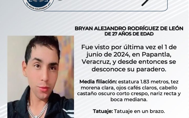 Pesquisa de Bryan Alejandro Rodríguez de León de 27 años de edad