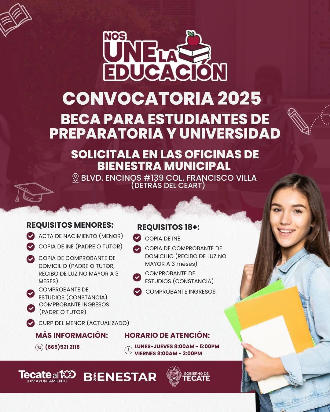 Gobierno de Tecate abre Convocatorias 2025 para Becas y Uniformes Escolares