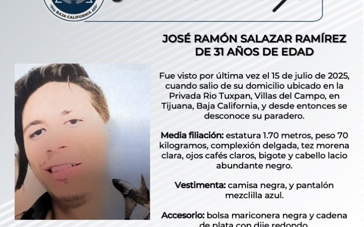 Pesquisa de José Ramón Salazar Ramírez de 31 años de edad