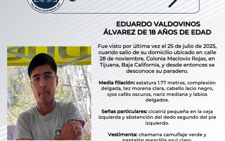 Pesquisa de Eduardo Valdovinos Álvarez de 18 años de edad