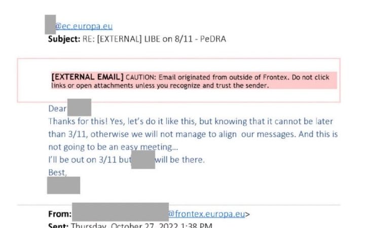 Frontex transfirió durante años ilegalmente a Europol datos de migrantes y activistas