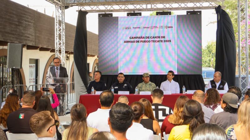 Arranca en Tecate Campaña de Canje de Armas de Fuego