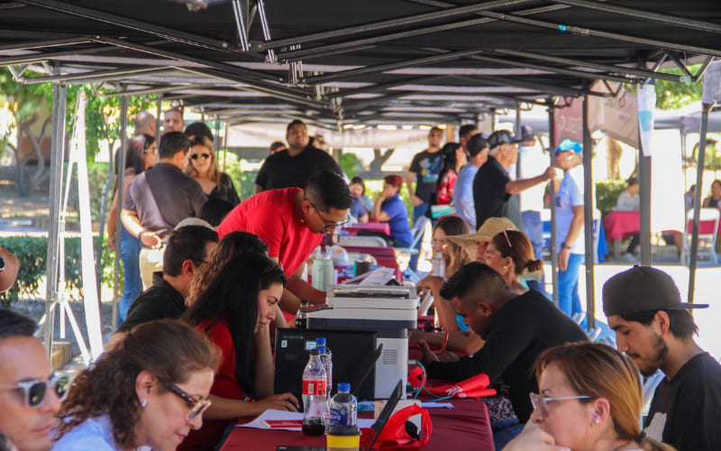 Gran respuesta ciudadana en Jornada de Bienestar y Feria de Infonavit en Tecate