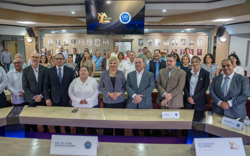 Instalan programa «Fiscal Enlace Contigo», en CANACO para fomentar la denuncia